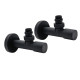 Комплект кранов угловой 1/2 Arttidesign Black