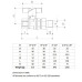 Шаровый кран с американкой Fratelli Pettinaroli 52/3