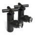 Комплект кранов Raftec Premium 1/2", черный стр.
