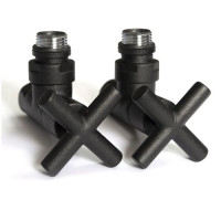 Комплект кранов Raftec Premium 1/2", черный стр.