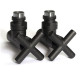 Комплект кранов Raftec Premium 1/2", черный стр.