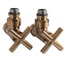 Комплект кранів Raftec Premium 1/2", бронза