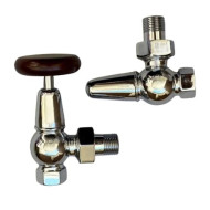 Комплект угловых краном 1/2" retro style хром Комплект угловых краном 1/2" retro style хром