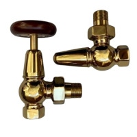 Комплект угловых краном 1/2" retro style золото