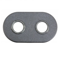 Розетка двойная Vario term Masking ¾” (Ø 25 мм) Graphite Str.