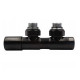 Кран Vario Term TWINS Regulated Black угловой