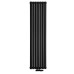 Радиатор Luxrad Oval 1700*410 Black нижнее (8-11 м²)