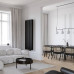 Радиатор Luxrad Oval Double 1700*410 Black Str. нижнее (14-19 м²)