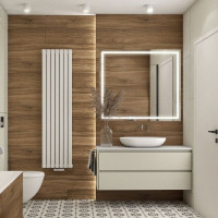 Радиатор Luxrad Oval 1700х410 White нижнее (8-11 м²)