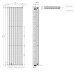 Вертикальный радиатор Navin Ellipse Double 1800x480 мм, белый