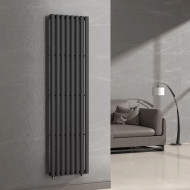 Дизайнерский радиатор Navin Ellipse Single 1800x480 мм, черный