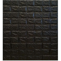 Панель декоративная 3D под кирпич Sticker Wall 700*770, черный Панель декоративная 3D под кирпич Sticker Wall 700*770, черный