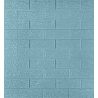 Панель 3D кирпич Sticker Wall 700*770, голубой