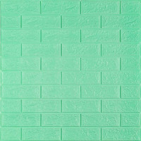 Самоклеющаяся панель 3D для стен Sticker Wall 700*770, мятный Самоклеющаяся панель 3D для стен Sticker Wall 700*770, мятный