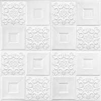Панели 3D самоклеющиеся Sticker Wall 700*700, белые Панели 3D самоклеющиеся Sticker Wall 700*700, белые