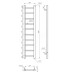 Полотенцесушитель Genesis Aqua Scala 1200*250