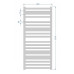 Водяной полотенцесушитель Polywarm Bukovyna White