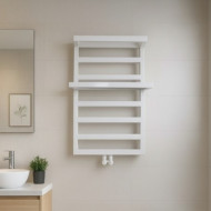 Полотенцесушитель Radeco Loft plus 821х550 White с полочкой
