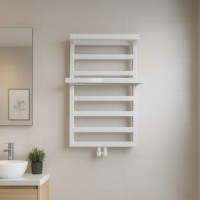Полотенцесушитель Radeco Loft plus 821х550 White с полочкой Полотенцесушитель Radeco Loft plus 821х550 White с полочкой