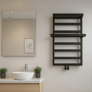 Полотенцесушитель Radeco Loft plus 821х550 с полочкой, графит Полотенцесушитель Radeco Loft plus 821х550 с полочкой, графит