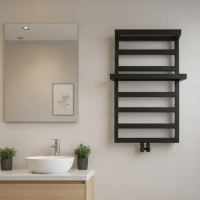 Полотенцесушитель Radeco Loft plus 821х550 с полочкой, графит Полотенцесушитель Radeco Loft plus 821х550 с полочкой, графит