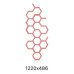Полотенцесушитель водяной Terma Hex 1220*486 RAL2012