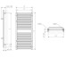 Полотенцесушитель Terma Lima 1460*300 RAL5021