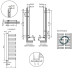 Полотенцесушитель Cordivari Andrea 1410x500 T18 Plum
