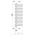 Полотенцесушитель Cordivari Kelly Flat 1536*500 White