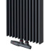 Радиатор Radeco Bora 1800*310 Black mat нижнее (16-22 м2)