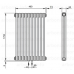 Радиатор Zehnder Charleston 2 1800х460 black mat нижнее (12-17 м²)