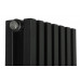 Дизайнерский радиатор Betatherm Quantum 2 1500*325 черный (нижнее подключение)