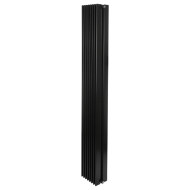 Дизайн радиатор Betatherm Metrum 2 1800*255 RAL9005M (нижнее подключение)