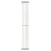 Вертикальный радиатор Betatherm Metrum 2 1800*255 RAL9016M (нижнее подключение)