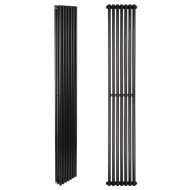 Дизайн радиаторы Betatherm Praktikum 2 1800*275, черный (нижнее подключение)