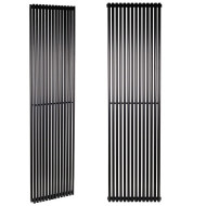 Вертикальный радиатор Betatherm Praktikum 2 2000*539 черный (нижнее подключение)