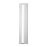 Вертикальный радиатор Betatherm Quantum 1 1500*365 белый (нижнее подключение)