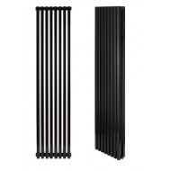 Дизайнерский радиатор Betatherm Quantum 2 1500*325 черный (нижнее подключение)