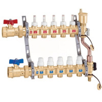 Коллектор Caleffi 668 для теплого пола в сборе