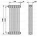Радиатор Cordivari Ardesia 3 1500х276 Nero боковое (9-13 м²) Радиатор Cordivari Ardesia 3 1500х276 Nero боковое (9-13 м²)