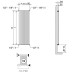 Радиатор Cordivari Rosy Vertical 1600х504 Bianco Traffico нижнее (9-12 м²)
