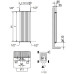 Радиатор Cordivari Tamara Tandem 2 1800*480 Bianco Traffico нижнее (15-20 м²)