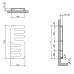 Дизайнерский полотенцесушитель Cordivari Hand 1200x514 RAL3003