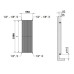 Дизайн радиатор Cordivari Karin VX 1800*550 Anthracite