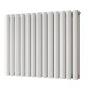 Дизайнерский радиатор Rastas Aurora 2 500*780 white