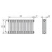 Радиатор Arbonia Röhrenradiator 3057/14 RAL9016 боковое (8-11 м²)