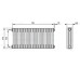 Радиатор Arbonia Röhrenradiator 3057/16 RAL9016 боковое (9-12 м²)