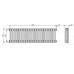 Радиатор Arbonia Röhrenradiator 3057/26 RAL9016 боковое (15-20 м²)