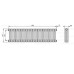 Радиатор Arbonia Röhrenradiator 3057/28 RAL9016 боковое (16-22 м²)