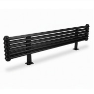 Напольный радиатор Arbonia 300х1500 black mat (на ножках) Напольный радиатор Arbonia 300х1500 black mat (на ножках)